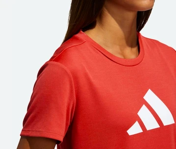 Dames T-shirt adidas  Bos Logo Tee XS, Rood