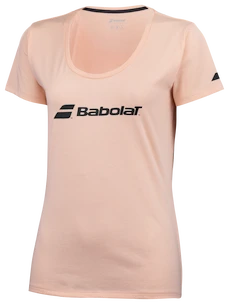 Dames T-shirt Babolat  Exercise Babolat Tee Tropical Peach