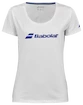 Dames T-shirt Babolat  Exercise Babolat Tee Women White