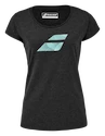 Dames T-shirt Babolat  Exercise Flag Tee Women Black Heather L