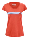 Dames T-shirt Babolat  Exercise Stripes Tee Poppy Red S