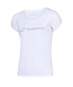 Dames T-shirt Babolat  Exercise Tee White