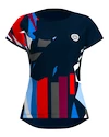 Dames T-shirt BIDI BADU  New York 2024 Capsleeve Dark Blue/Red