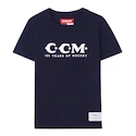 Dames T-shirt CCM 125 Anniversary SS Tee Navy