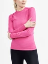 Dames T-shirt Craft Core Dry Active Comfort LS Pink