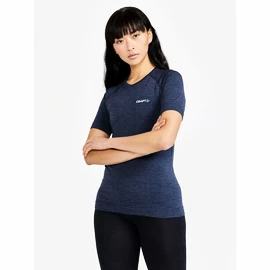 Dames T-shirt Craft Core Dry Active Comfort SS Navy Blue