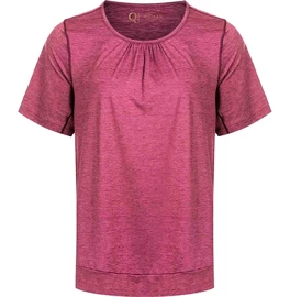 Dames T-shirt Endurance Q Bree Melange SS Tee Wine