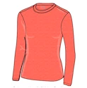 Dames T-shirt Endurance  Sustainable X1 Elite LS Tee Salmon