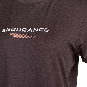 Dames T-shirt Endurance  Wange Melange S/S Tee Black Bean