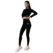 Dames T-shirt GymBeam  FLO Ribbed CropTop Black