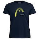 Dames T-shirt Head  Club Lara T-Shirt Women Dark Blue/Yellow M