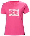 Dames T-shirt Helly Hansen  F2F Organic Cotton T-Shirt Cascadia Pink