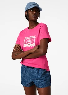 Dames T-shirt Helly Hansen  F2F Organic Cotton T-Shirt Cascadia Pink