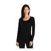 Dames T-shirt Icebreaker Merino 200 Oasis LS Scoop Black