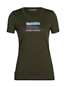 Dames T-shirt Icebreaker  Tech Lite II SS Tee Trailhead Loden M