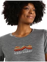 Dames T-shirt Icebreaker  W Tech Lite II SS Tee Mou Gritstone