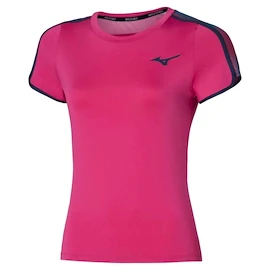 Dames T-shirt Mizuno Frontier Tee W Fuchsia Purple