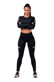 Dames T-shirt Nebbia Crop Top 821 black