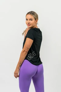 Dames T-shirt Nebbia  FIT Activewear Functional T-shirt with Short Sleeves black