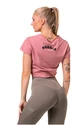 Dames T-shirt Nebbia  Fit & Sporty crop top old rose