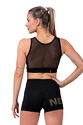 Dames T-shirt Nebbia Intense Gold Mesh Mini Top 830 black