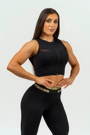 Dames T-shirt Nebbia Intense Women's Compression Push-Up Top Mesh 842 Gold