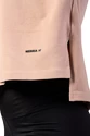 Dames T-shirt Nebbia  Organic Cotton Loose Fit “The Minimalist” Crop Top 417 salmon