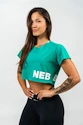 Dames T-shirt Nebbia  Oversized Crop Top green