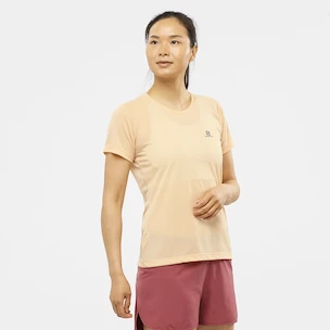 Dames T-shirt Salomon  Cross Rebel SS Tee Apricot Ice S