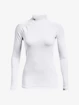 Dames T-shirt Under Armour ColdGear Authentics Mockneck-WHT