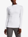 Dames T-shirt Under Armour ColdGear Authentics Mockneck-WHT L