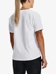 Dames T-shirt Under Armour  Esential Cttn Stretch Tee-WHT