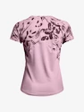 Dames T-shirt Under Armour  Iso-Chill 200 Print SS-PNK