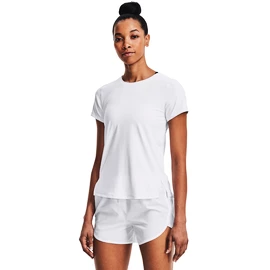 Dames T-shirt Under Armour   IsoChill Run Laser Tee-WHT