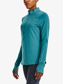 Dames T-shirt Under Armour Qualifier Run 2.0 1/2 Zip-BLU