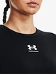 Dames T-shirt Under Armour  Rival Terry Crew-BLK