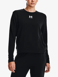 Dames T-shirt Under Armour Rival Terry Crew-BLK