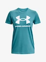 Dames T-shirt Under Armour  SPORTSTYLE LOGO SS-BLU