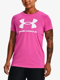 Dames T-shirt Under Armour SPORTSTYLE LOGO SS-PNK