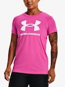 Dames T-shirt Under Armour  SPORTSTYLE LOGO SS-PNK XS