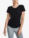 Dames T-shirt Under Armour  Streaker Deco Diamond SS-BLK S