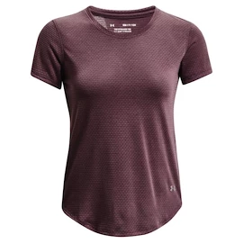 Dames T-shirt Under Armour Streaker SS Ash Plum