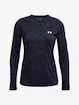 Dames T-shirt Under Armour  Tech LS Crew Twist-NVY