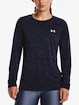 Dames T-shirt Under Armour  Tech LS Crew Twist-NVY XS