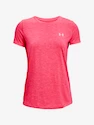 Dames T-shirt Under Armour  Tech SSC - Twist-PNK