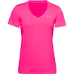 Dames T-shirt Under Armour  Tech SSV Solid Pink