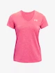 Dames T-shirt Under Armour  Tech SSV - Twist Cerise