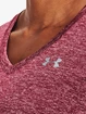 Dames T-shirt Under Armour  Tech SSV - Twist-PNK