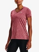 Dames T-shirt Under Armour  Tech SSV - Twist-PNK XS