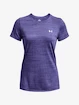 Dames T-shirt Under Armour  Tech Tiger SSC-BLU